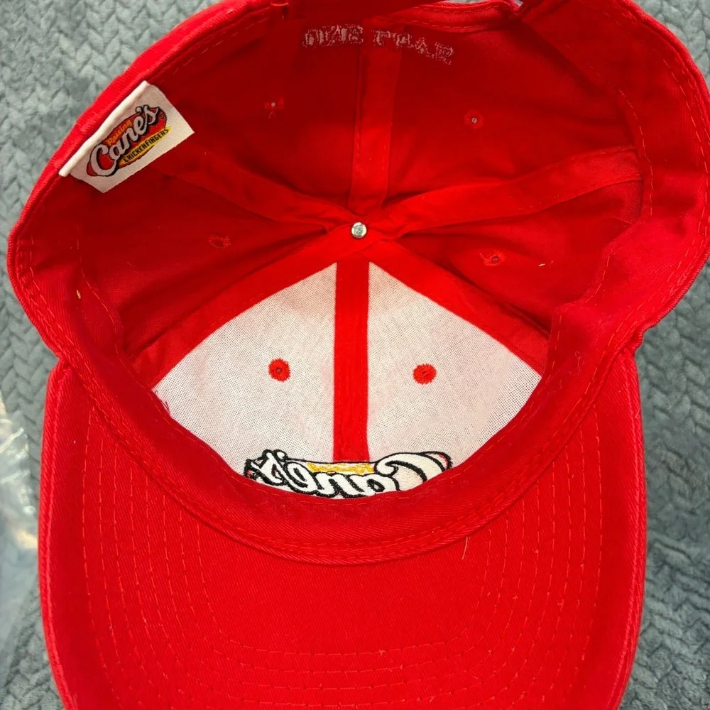 Raising Cane's Chicken Fingers Red Baseball Hat One Love Adjustable Cap